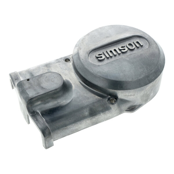 Lichtmaschienendeckel Alu Natur mit "SIMSON"-Schriftzug, S51, SR50, S70
