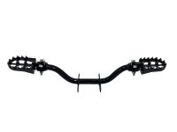 Fußrastenträger Cross mit CNC Klappfußrasten, für Simson S50, S51, S70 - Schwarz