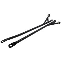 SH Paar Enduro-Streben / Unterzugstreben mit Lenkanschlag für Simson S51/S50/S70 - schwarz pulverbeschichtet