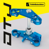 CNC Gabelbrücke mit Teilegutachten Blau