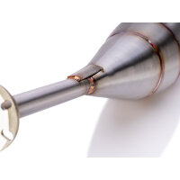 PZ-Tuning Edelstahl Rennauspuff "110 Spezial" für 110ccm