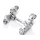 PZ-Tuning CNC Gabelbrücke Version 2025 | Silber | inkl. Teilegutachten für Simson S51, S70, S70 , S53, S83