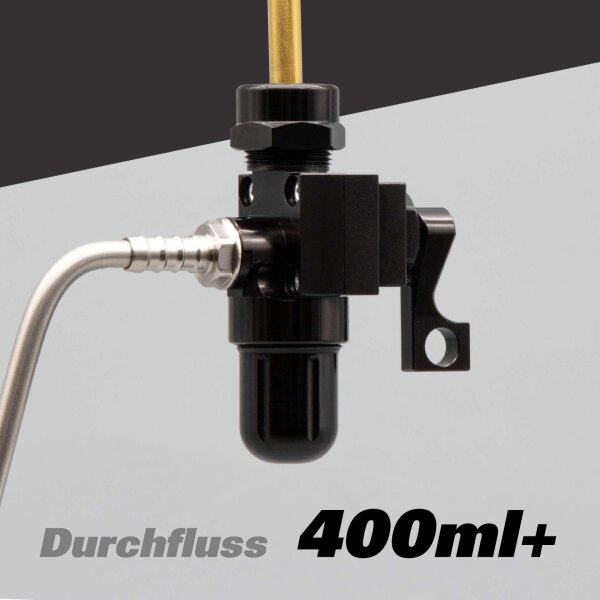 CNC Benzinhahn Schwarz