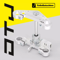 CNC Gabelbrücke mit Teilegutachten Alu Natur