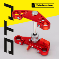 CNC Gabelbrücke mit Teilegutachten Rot