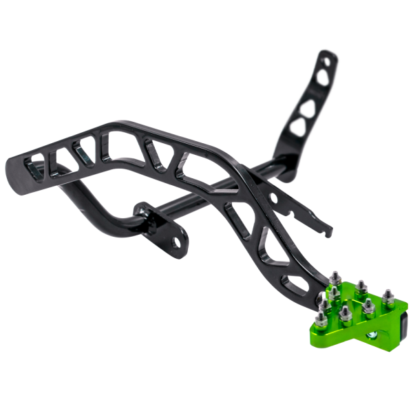 SH Bremshebel Grün Gen 3 oben liegend für Simson S51/S50/S70 - Schwarz, pulverbeschichtet