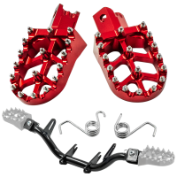 SH Fußrastenträger mit CNC Klappfußrasten, für Simson S50, S51, S70 - Rot