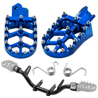 SH Fußrastenträger mit CNC Klappfußrasten, für Simson S50, S51, S70 - Blau