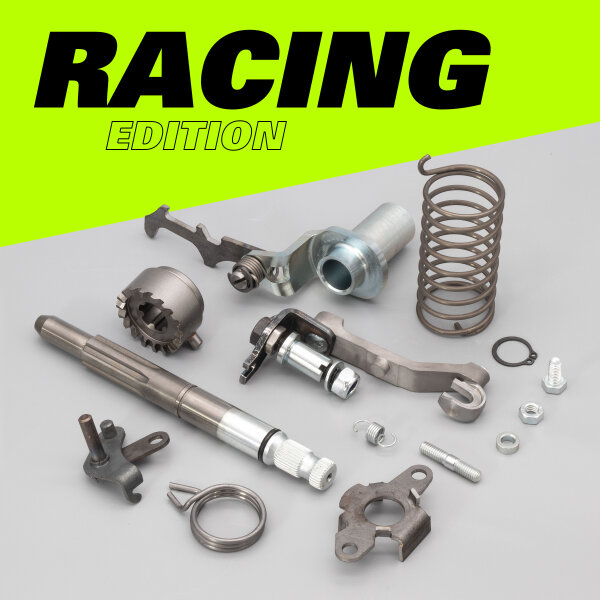 SET Schaltung und Kickstarter mit CNC Holhwelle S51 CNC Schwenkhebel