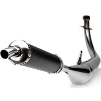 Rennauspuff 60-100ccm inkl. Endschalldämpfer Edelstahl poliert Motegra