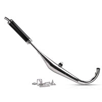 Rennauspuff 60-100ccm inkl. Endschalldämpfer Edelstahl poliert Motegra