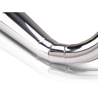 Rennauspuff 60-100ccm inkl. Endschalldämpfer Edelstahl poliert Motegra