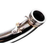 Rennauspuff 60-100ccm inkl. Endschalldämpfer Edelstahl Goldene Nähte Motegra