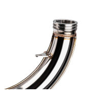 Rennauspuff 60-100ccm inkl. Endschalldämpfer Edelstahl Goldene Nähte Motegra