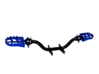 Fußrastenträger Cross mit CNC Klappfußrasten, für Simson S50, S51, S70 - Blau