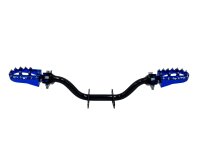 Fußrastenträger Cross mit CNC Klappfußrasten, für Simson S50, S51, S70 - Blau