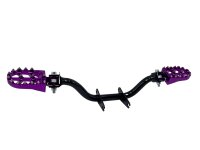 Fußrastenträger Cross mit CNC Klappfußrasten, für Simson S50, S51, S70 - Lila / Violett