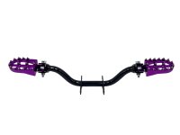 Fußrastenträger Cross mit CNC Klappfußrasten, für Simson S50, S51, S70 - Lila / Violett