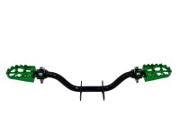 Fußrastenträger Cross mit CNC Klappfußrasten, für Simson S50, S51, S70 - Grün