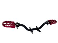 Fußrastenträger Cross mit CNC Klappfußrasten, für Simson S50, S51, S70 - Rot