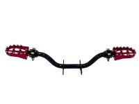 Fußrastenträger Cross mit CNC Klappfußrasten, für Simson S50, S51, S70 - Rot