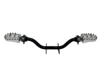 Fußrastenträger Cross mit CNC Klappfußrasten, für Simson S50, S51, S70 - Alu Natur