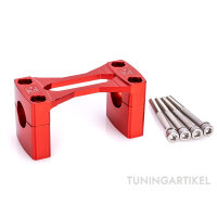 Lenkerklemme CNC Racing mit Teilegutachten für Simson S51 und S50 Rot