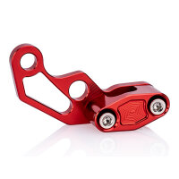 CNC Halter für Bremsschlauch & Bowdenzug Rot |...