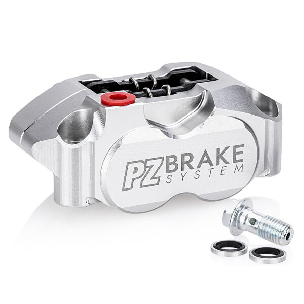 PZ-Tuning 4 Kolben CNC Bremssattel Silber inkl. Teilegutachten