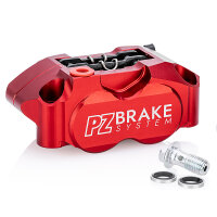 PZ-Tuning 4 Kolben CNC Bremssattel Rot inkl. Teilegutachten