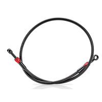 PZ-Tuning Stahlflexbremsleitung 880mm Rot f. Enduro o....
