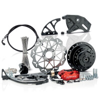Scheibenbremse Umbaukit Hinten Nabe Schwarz inkl. Teilegutachten für Simson S50, S51, S70, S53, S83